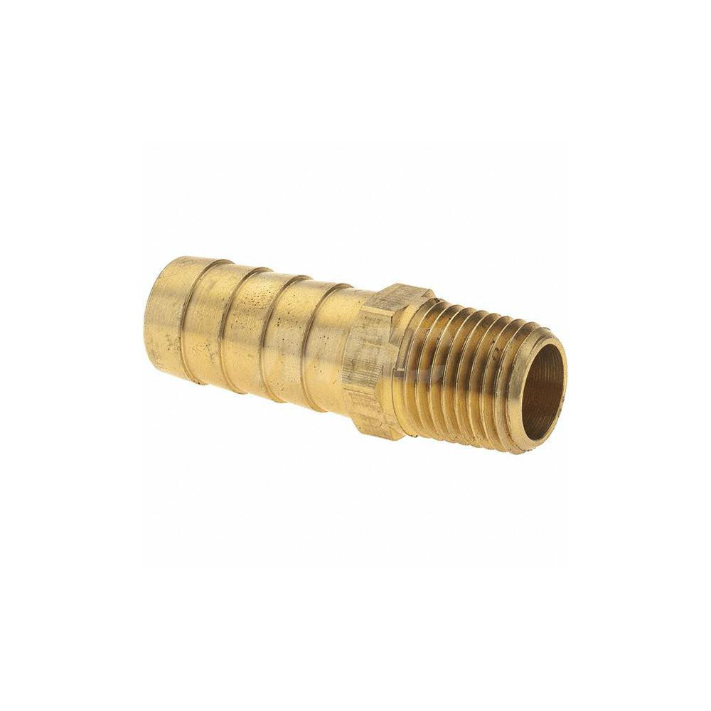 Value Collection Barbed Hose Fitting: 1/4" x 1/2" ID Hose, Male Connector - 2750002640