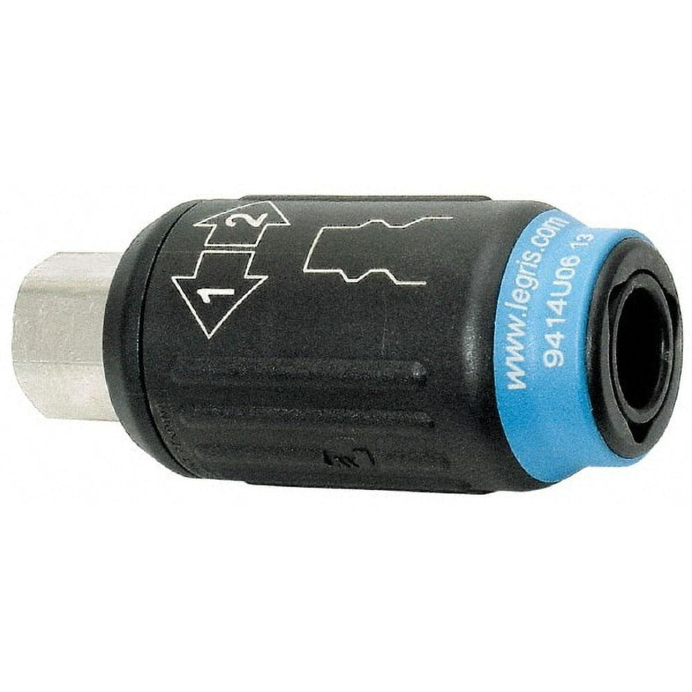 Prevost Pneumatic Hose Coupling: 1/4" Thread, 1/4" Body Dia, Industrial Interchange - ISI 061201