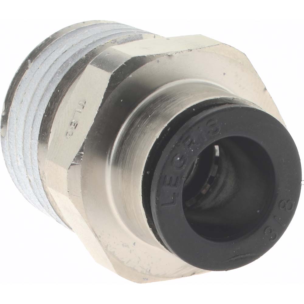 Legris Push-to-Connect Tube x MNPT Fitting: Connector, NPT, 3/8" OD - 3175 60 22