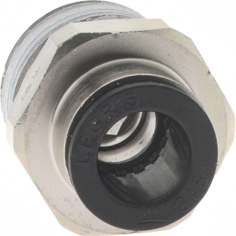 Legris Push-to-Connect Tube x MNPT Fitting: Connector, NPT, 3/8" OD - 3175 60 22