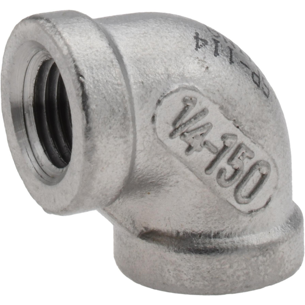 Value Collection Pipe 90 deg Elbow: 1/4", 304 Stainless Steel - 4LB901/4