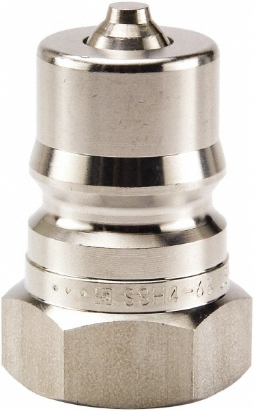 Parker Hydraulic Hose Female Pipe Rigid Nipple Fitting: 1/2", 1/2", 1,500 psi - SH4-63