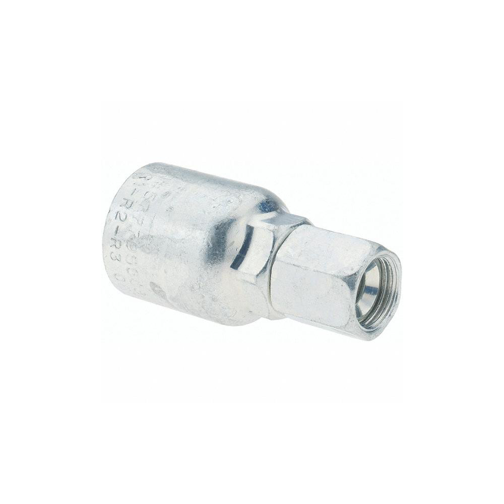 Parker Hydraulic Hose Straight Female JIC 37 ° Swivel Fitting: 0.375" ID, 6 mm, 9/16-18 - KP81305