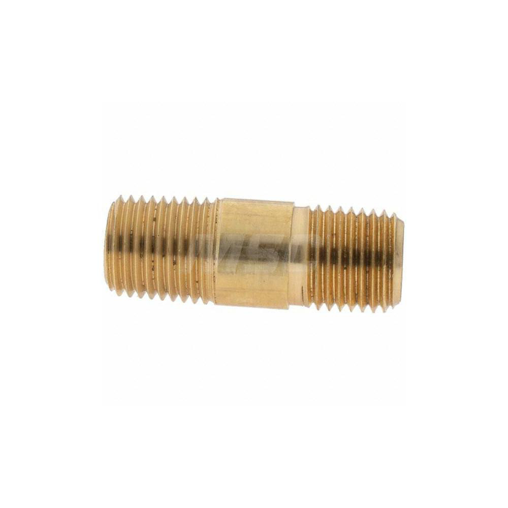 Parker Industrial Pipe Long Nipple: 1/4" Male Thread, MNPTF - -11099-1