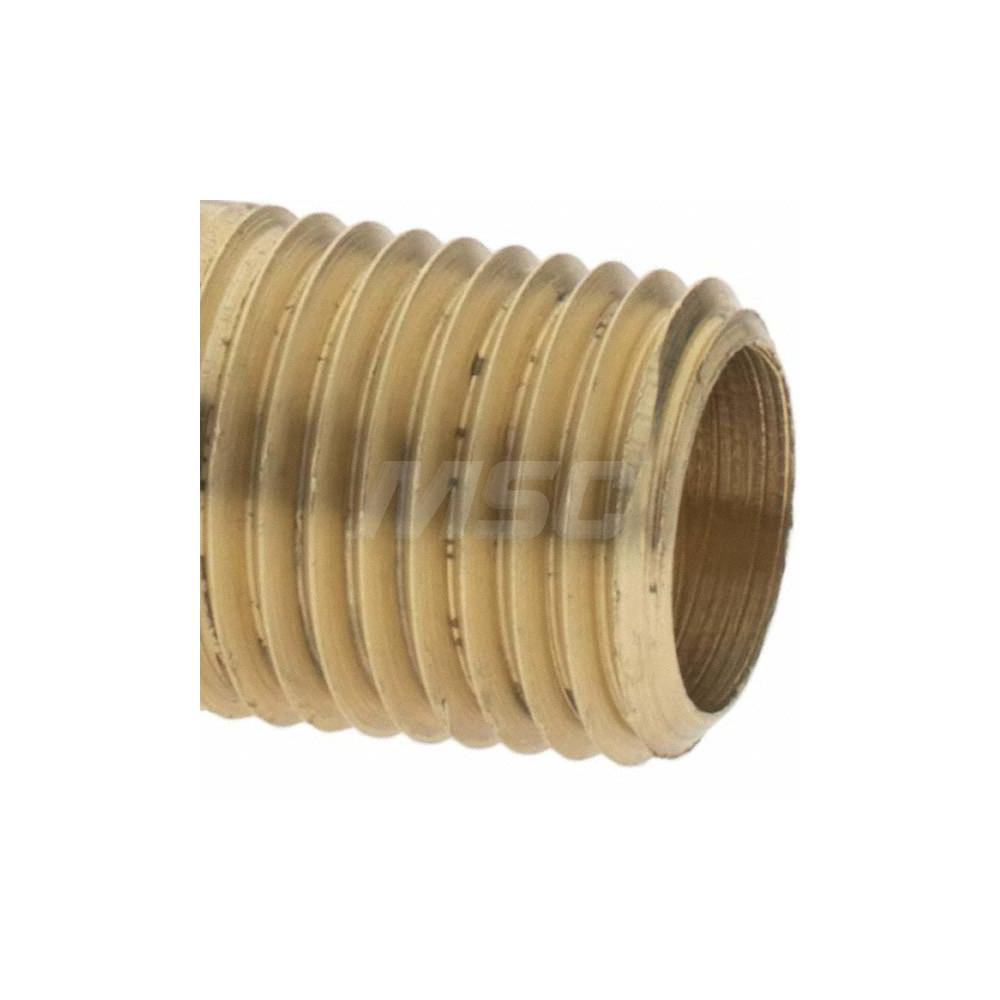 Parker Industrial Pipe Long Nipple: 1/4" Male Thread, MNPTF - -11099-1