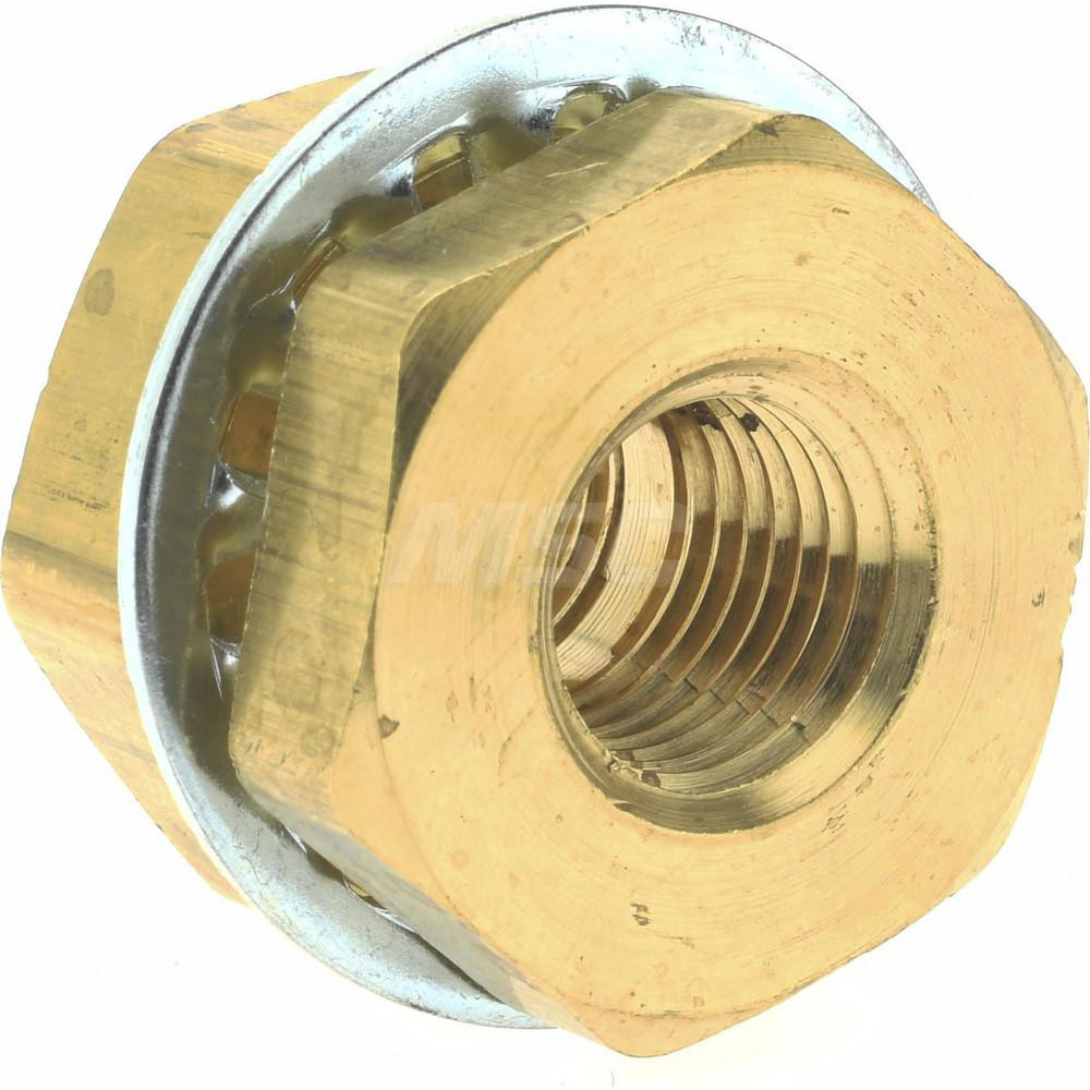 Parker Industrial Pipe Anchor Coupling: 1/4-18 Female Thread, 3/4-16 Male Thread, MNPTF x FNPTF - W-21204-