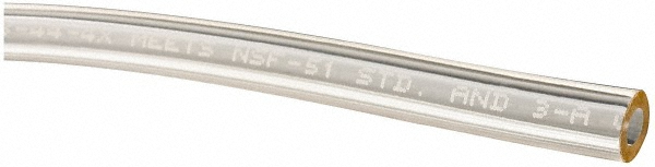 Made in USA 1/8" ID x 1/4" OD, 1/16" Wall Thickness, Cut to Length (50' Standard Length) Plastic Tube - 4430205