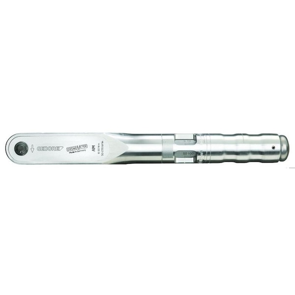 Gedore Torque Wrench, 1/4 in, 6 to 30 Nm - 7674090