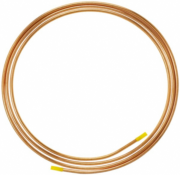 Mueller Industries 10' Long, 1/4" OD, Grade Alloy 122 Copper Seamless Tube - D 04010P