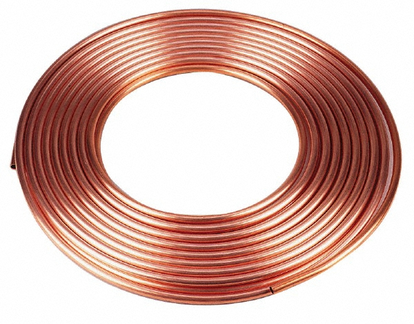 Mueller Industries 60' Long, 1-5/8" OD x 1-1/2" ID, Copper Seamless Tube - KS14060