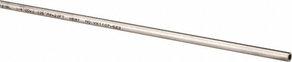 Value Collection 6' Long, 2" OD, 316 Stainless Steel Tube - 37564