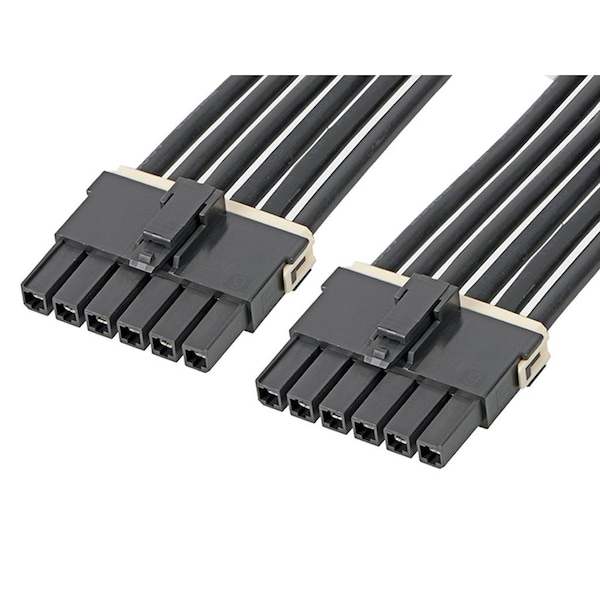 Molex Mega-Fit Female-To-Mega-Fit Female Off-The-Shelf (Ots) Cable Assembly, Single Row, 600.00Mm Length - 2164001063