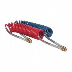Parker Coiled & Self Storing Hose: 3/8" ID, 15' Long, Parker NTA - 731516
