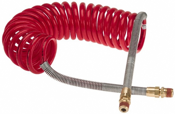 Parker Coiled & Self Storing Hose: 3/8" ID, 15' Long, Parker NTA - 731516