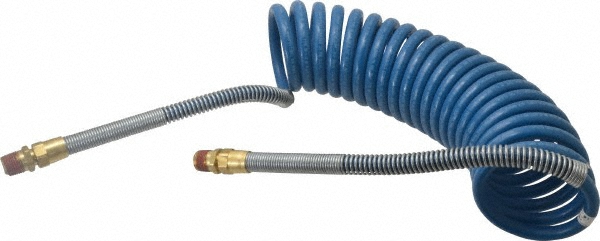 Parker Coiled & Self Storing Hose: 3/8" ID, 15' Long, Parker NTA - 731516