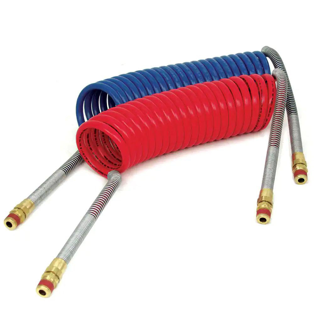 Parker Coiled & Self Storing Hose: 3/8" ID, 15' Long, Parker NTA - 731516