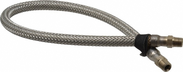 Made in USA 24" OAL, 1/4" ID, 2,030 Max psi, Flexible Metal Hose Assembly - 03318169