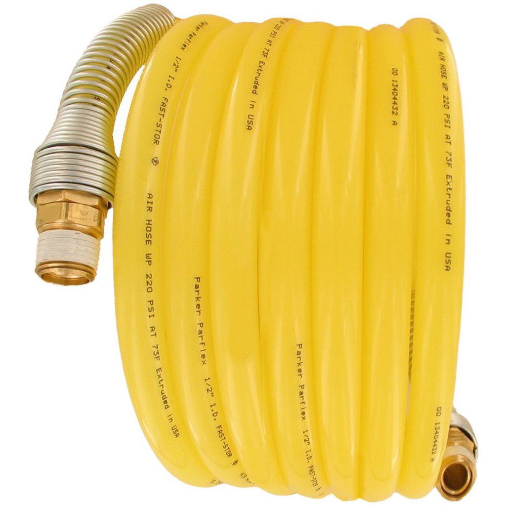 Parker Air & Multi-Purpose Hose: Hose Type: Jackhammer Hose, Multipurpose Air Hose, Sledgehammer Hose; Length Ft. (Feet): 12; Type: Coiled Hose; Inside Diameter (Inch): 1/2 - NFS-08-012