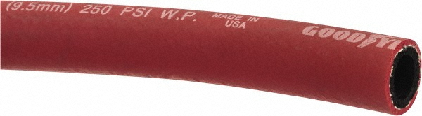 Continental ContiTech Push-on Air Hose: 3/8" ID, Priced as 1' Increments, 25' Minimum Cut Length, 500' Total Coil Length - 20022772