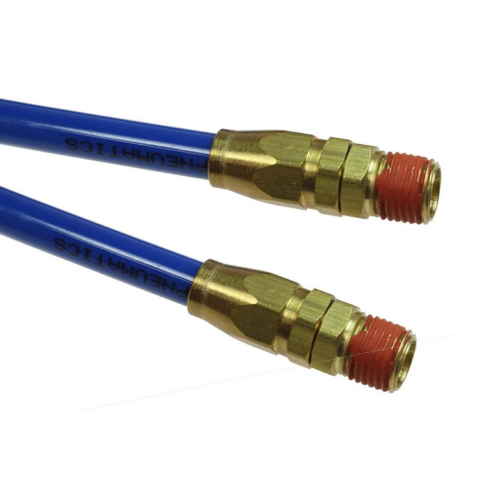 Coilhose Pneumatics Coiled & Self Storing Hose: 25' Long, Male Swivel x Male Swivel - PR532-25B-B