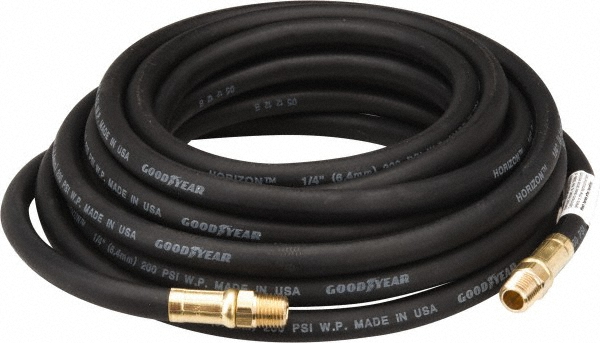 Dino-Hide Air & Multi-Purpose Hose: Hose Type: Lead-in Whip Hose; Length Ft. (Feet): 3; Type: Rubber Air Hose; Inside Diameter (Inch): 1/2 - WLEPROLD1203