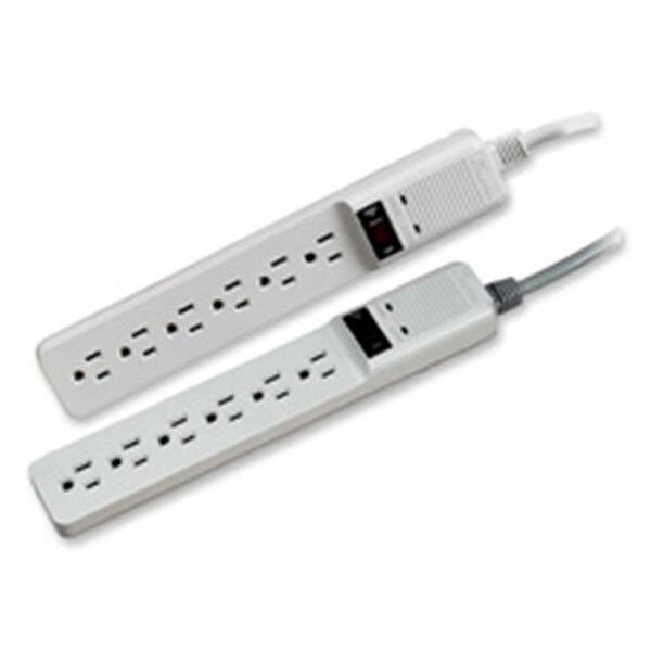 Fellowes Fellowes Mfg. Co. FEL99036 Surge Protector- 6 Outlets- 6ft. Cord- 450 Joules- White - 99036