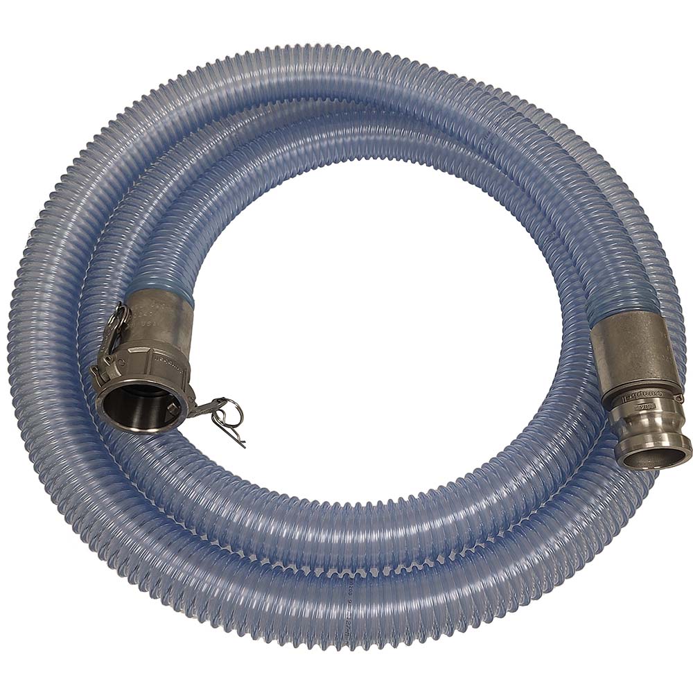 Kuriyama of America Food & Beverage Hose: 4" ID, 4.72" OD, 20' Long - WT400-20CESS