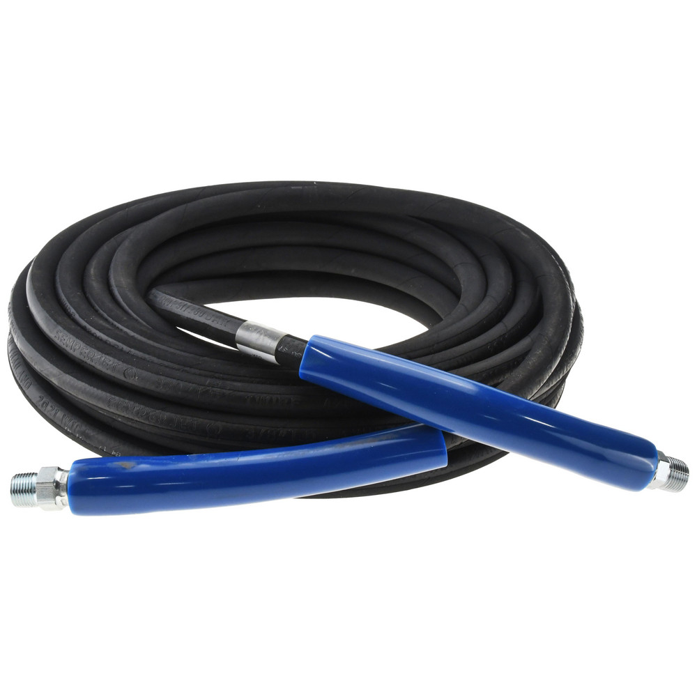 Continental ContiTech 25' Long, 1/2" Fitting, Male NPT Fitting, -40 to 450°F, Synthetic Rubber High Temp & High Pressure Hose - 20023429
