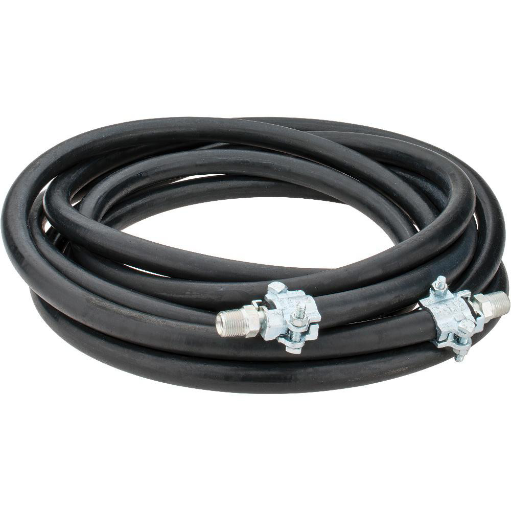Continental ContiTech 25' Long, 1/2" Fitting, Male NPT Fitting, -40 to 450°F, Synthetic Rubber High Temp & High Pressure Hose - 20023429