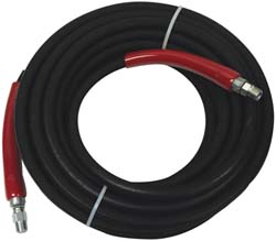 Continental ContiTech 25' Long, 1/2" Fitting, Male NPT Fitting, -40 to 450°F, Synthetic Rubber High Temp & High Pressure Hose - 20023429