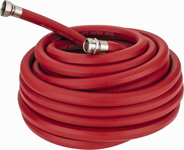 Continental ContiTech 25' Long, 1/2" Fitting, Male NPT Fitting, -40 to 450°F, Synthetic Rubber High Temp & High Pressure Hose - 20023429