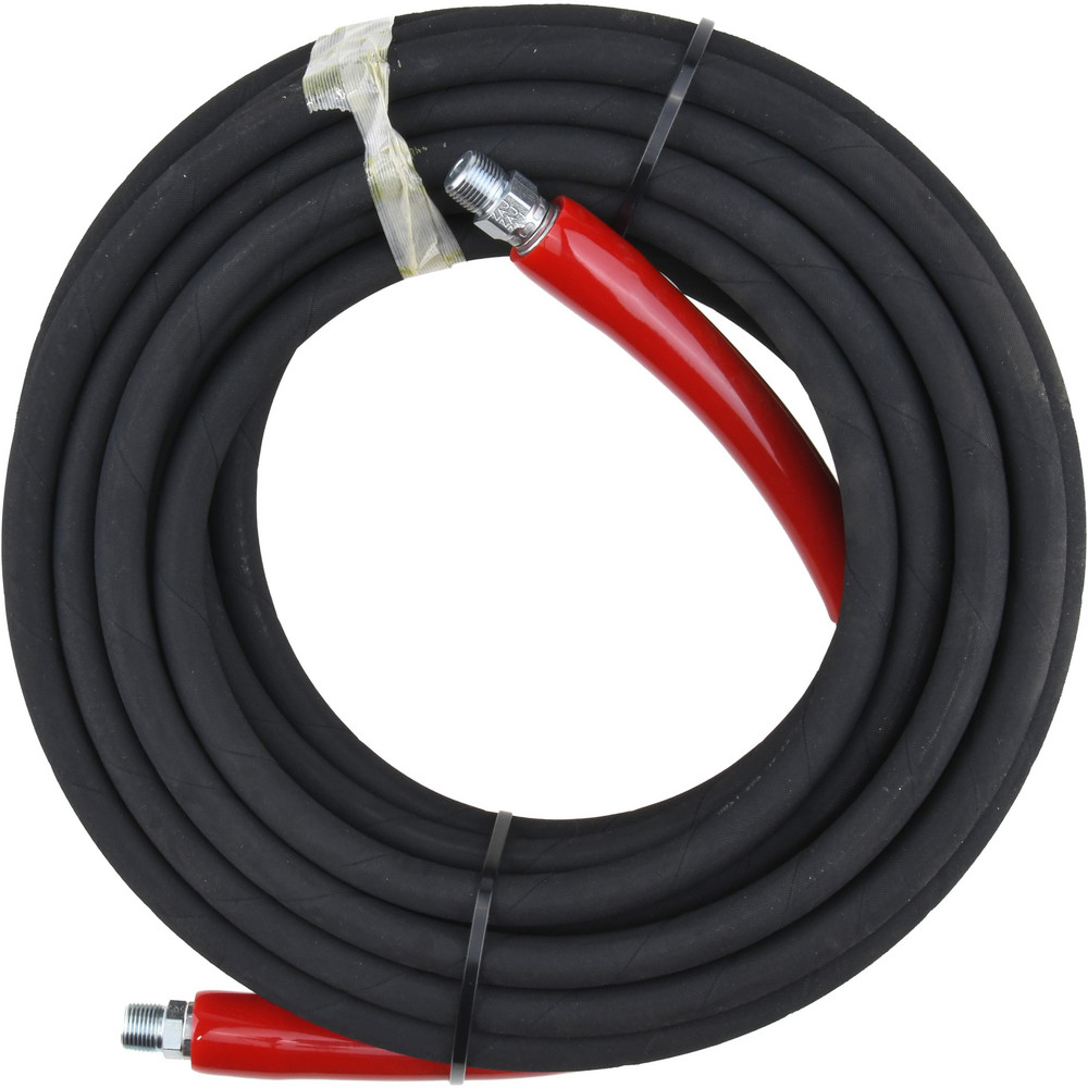 Continental ContiTech 25' Long, 1/2" Fitting, Male NPT Fitting, -40 to 450°F, Synthetic Rubber High Temp & High Pressure Hose - 20023429