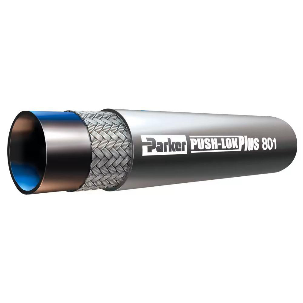 Parker Multipurpose Air Hose: 3/4" ID, 50' - 801-12-GRA-BX