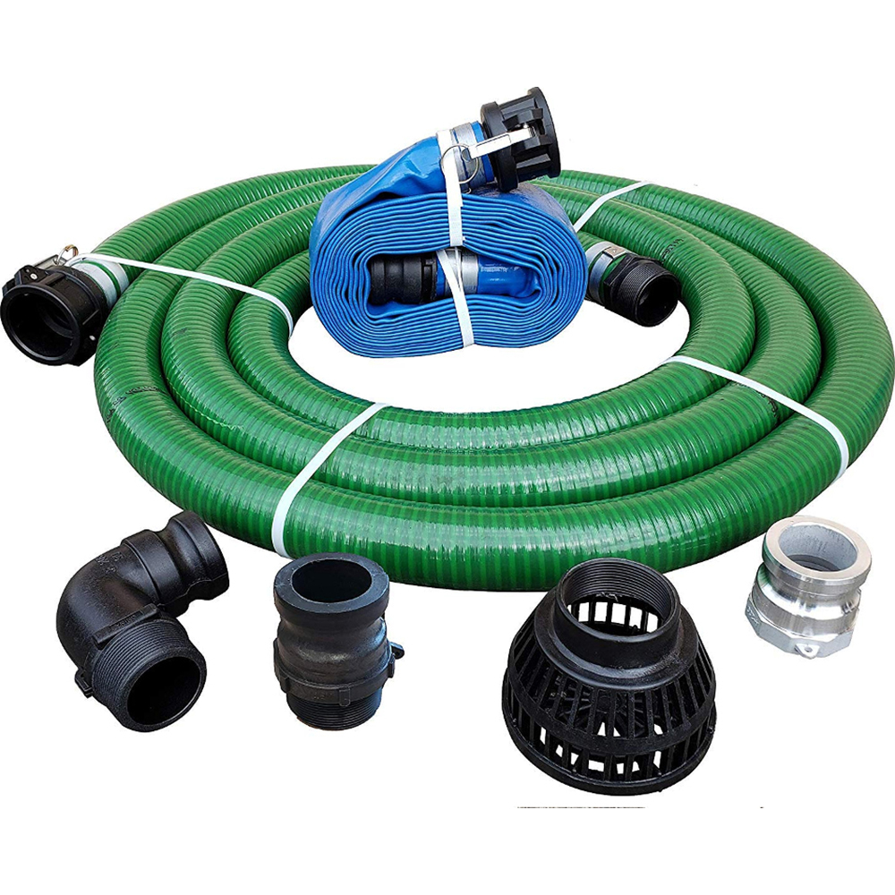 Echelon Supply and Service Liquid Suction & Discharge Hose: Inside Diameter (Inch): 3; Material: PVC - A007TSCHOSEKIT3