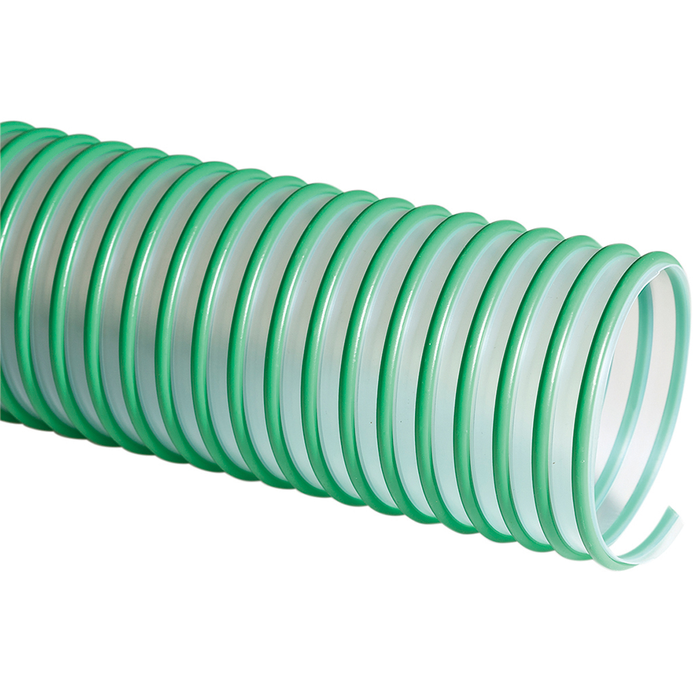 Flexaust Duct Hose: Polyolefin, 8" ID, 12 Hg Vac Rating, 8 psi - 3522080025