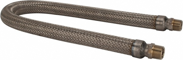 Made in USA 36" OAL, 3/4" ID, 600 Max psi, Flexible Metal Hose Assembly - 48429179