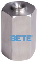 Bete Fog Nozzle Stainless Steel Low Flow Whirl Nozzle: 3/8" Pipe, 90 ° Spray Angle - 3/8FWL-3 90@5