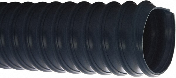 Flexaust Duct Hose: Polyester, 1" ID, 29 Hg Vac Rating, 30 psi - 1020100025