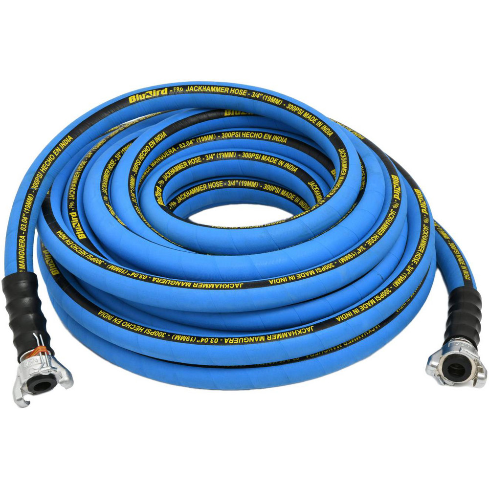 BluBird Air & Multi-Purpose Hose: Hose Type: Multipurpose Air Hose; Length Ft. (Feet): 25; Type: Rubber Air Hose; Inside Diameter (Inch): 3/4 - BBPRO3425
