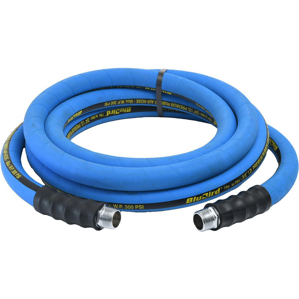 BluBird Air & Multi-Purpose Hose: Hose Type: Multipurpose Air Hose; Length Ft. (Feet): 25; Type: Rubber Air Hose; Inside Diameter (Inch): 3/4 - BBPRO3425