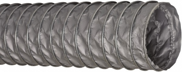 Flexaust Duct Hose: Fiberglass, 12" ID, 2 Hg Vac Rating, 4 psi - 1801200025
