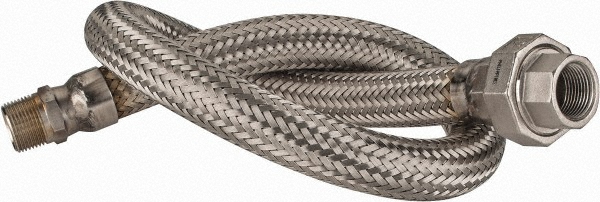 Made in USA 36" OAL, 3/4" ID, 600 Max psi, Flexible Metal Hose Assembly - 48429492