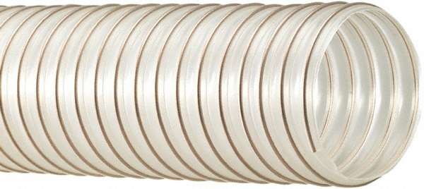 Flexaust Vacuum Duct Hose: Polyurethane, 29 Hg Vac Rating, 30 psi - 8371023625