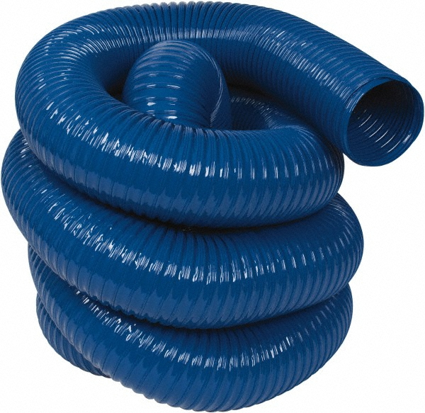 Flexaust Duct Hose: Polyvinylchloride & Polyester, 12" ID, 2.2 Hg Vac Rating, 2.6 psi - 2481200025