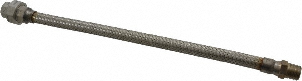 Made in USA 18" OAL, 1/2" ID, 1,040 Max psi, Flexible Metal Hose Assembly - 48420160
