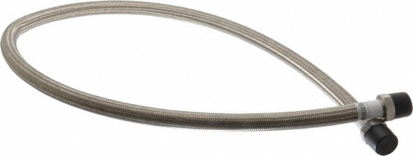 Made in USA 12" OAL, 1/4" ID, 3,000 Max psi, Flexible Metal Hose Assembly - 03319381