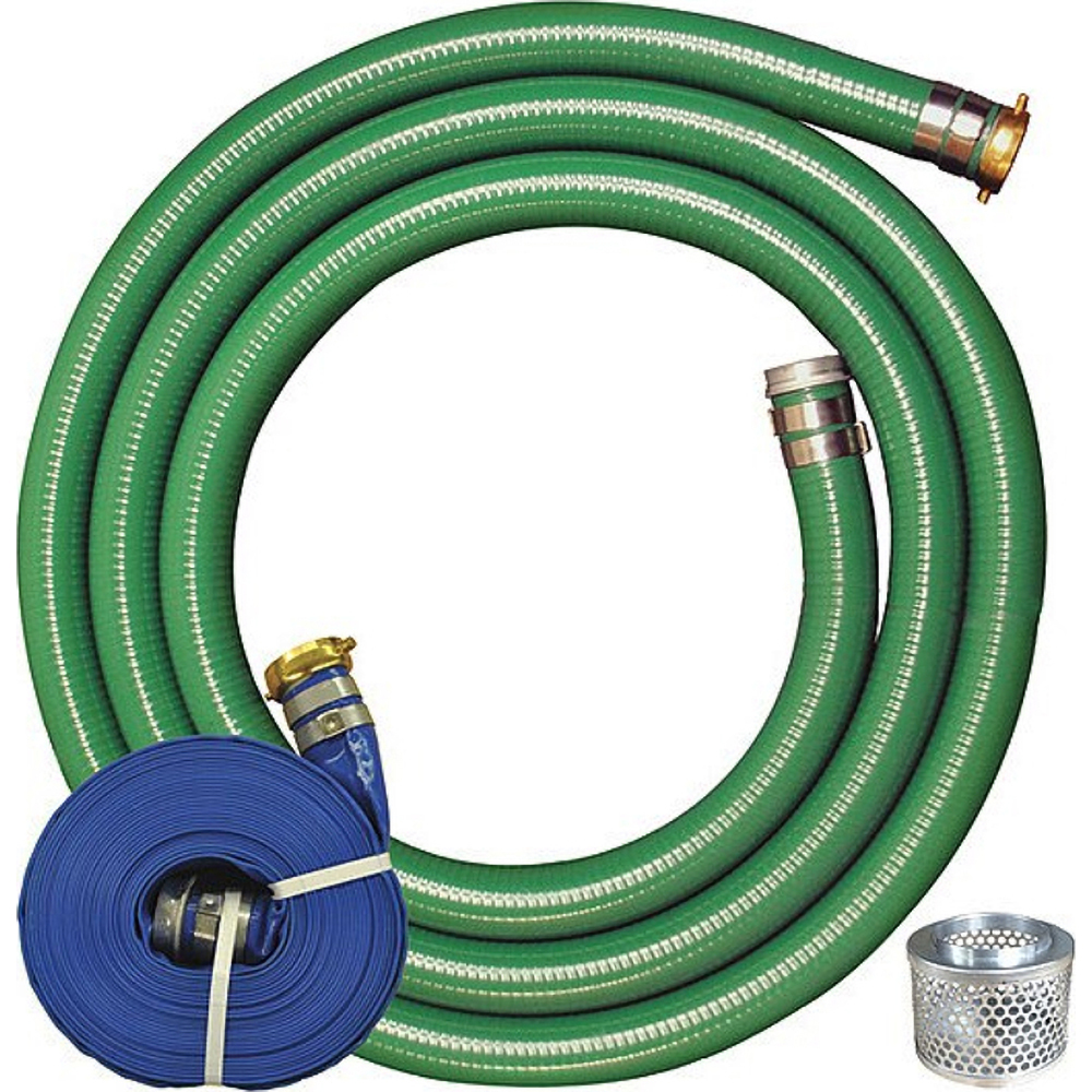 Echelon Supply and Service Liquid Suction & Discharge Hose: Inside Diameter (Inch): 3; Material: PVC - A007AMHOSEKIT3T