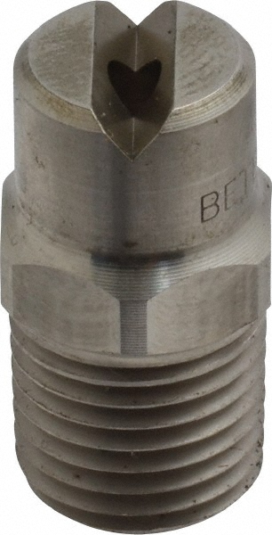 Bete Fog Nozzle Stainless Steel Standard Fan Nozzle: 1/4" Pipe, 65 ° Spray Angle - 1/4NF4065@5