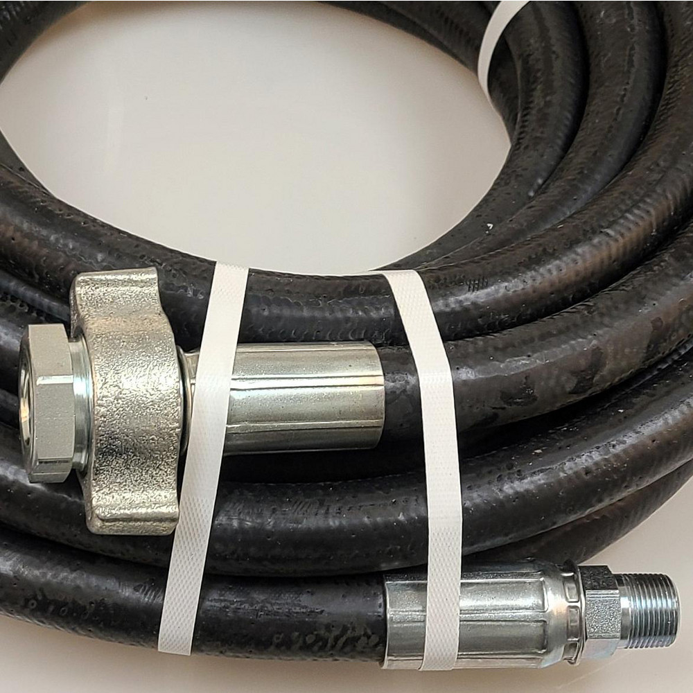 Alliance Hose & Rubber 2" ID x 25' LENGTH STEAM HOSE 250 PSI COUPLED F + F - STM200-25FF-CR