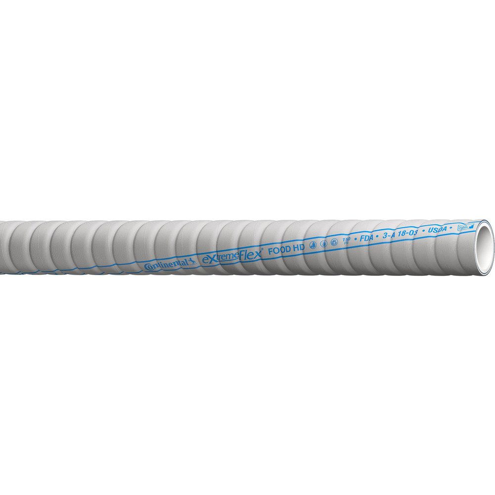 Alliance Hose & Rubber Food & Beverage Hose: 2" ID, 2.4" OD, 20' Long - FTG200-20CE-M